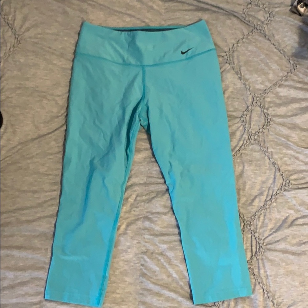 Blue nike capris